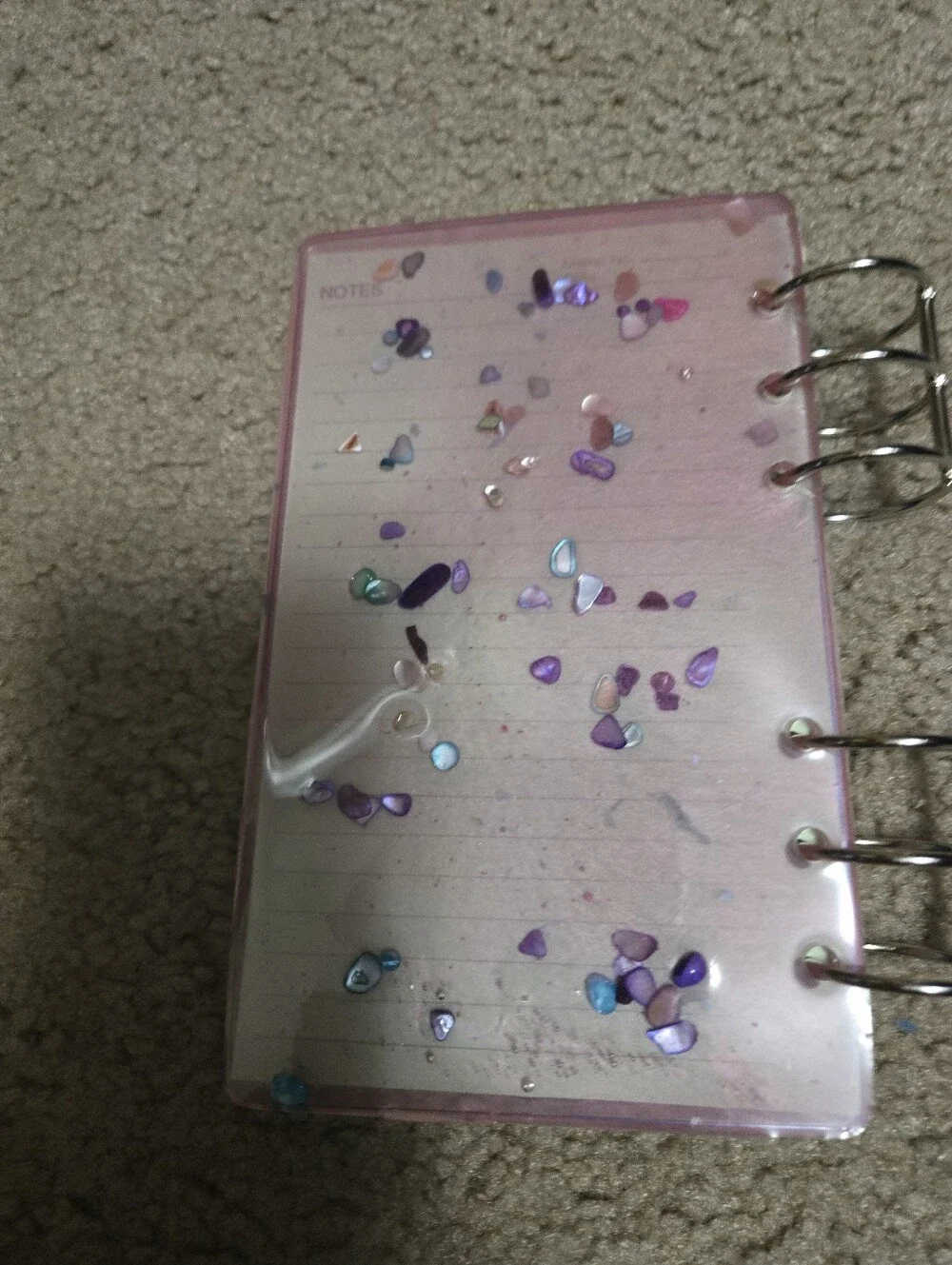 Resin A6 Notebook Handmade Sunflower Skull Journal Resin200